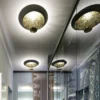 Catellani & Smith LEDERAM C150 - ceiling - shade white/gold, satin rod, white disc, white base - Image 2