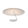 Catellani & Smith LEDERAM C150 - soffitto - schermo bianco e bianco, asta satinata, disco verniciato bianco, base bianca