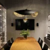 Catellani & Smith LEDERAM MANTA S2 - suspension - shade black/copper, black rod, copper disc, black base - Image 2