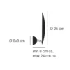 Catellani & Smith LEDERAM W1 25 - wall - white disc, white base - Image 3