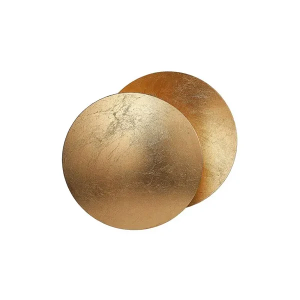 Catellani & Smith LEDERAM W 25 - parete - dischi foglia oro, base bianca