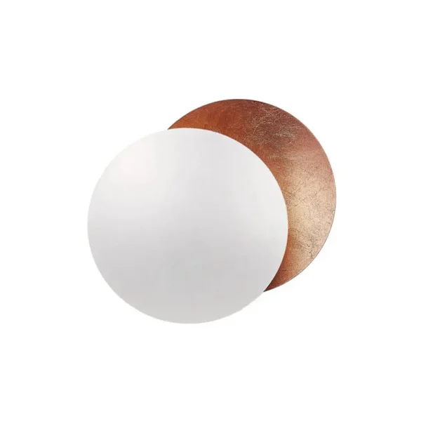 Catellani & Smith LEDERAM W 25 - parete - dischi bianco e foglia rame, base bianca