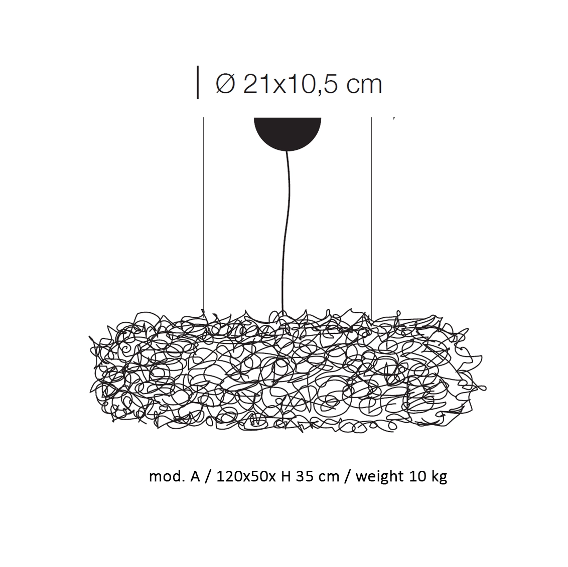 Catellani & Smith FIL DE FER NUVOLA mod A - suspension - aluminium - Image 3