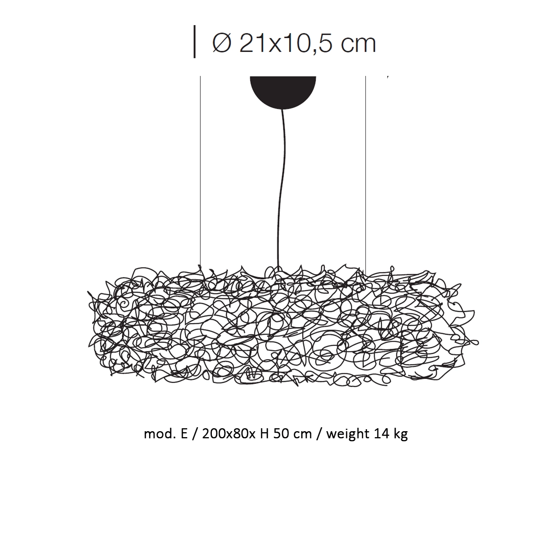 Catellani & Smith FIL DE FER NUVOLA mod E - suspension - aluminium - Image 3