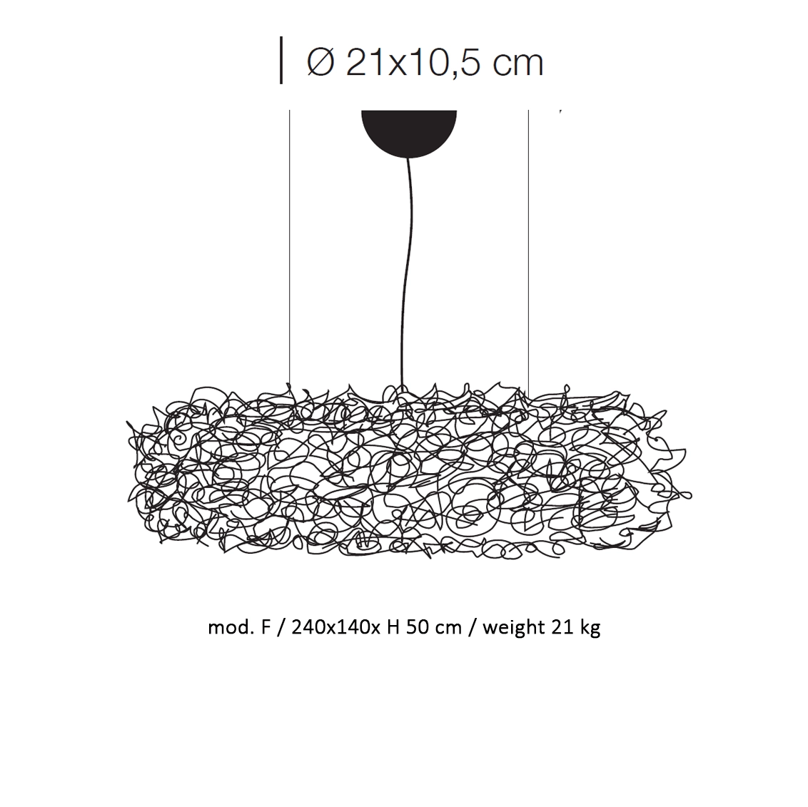 Catellani & Smith FIL DE FER NUVOLA mod F - suspension - aluminium - Image 3