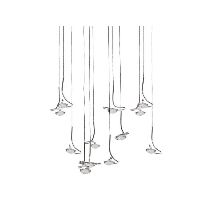 Catellani & Smith JACKIE O CHANDELIER 12 - suspension - nickel