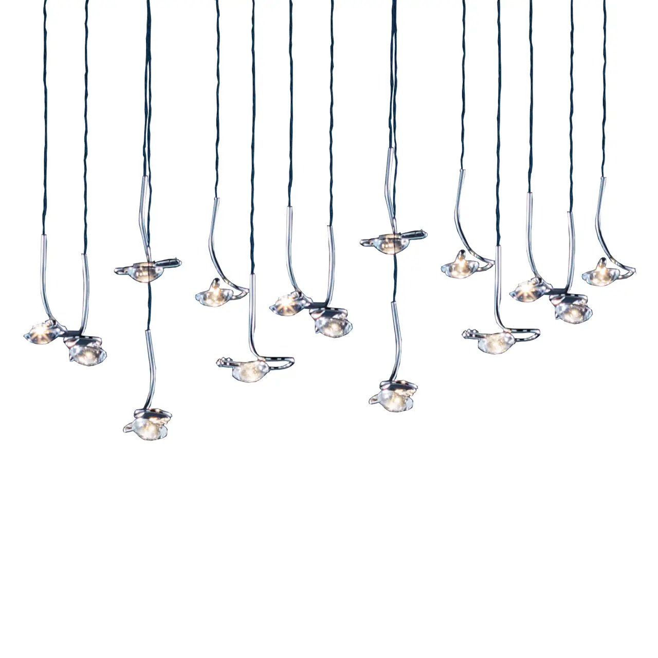 Catellani & Smith JACKIE O CHANDELIER 15 - suspension - nickel