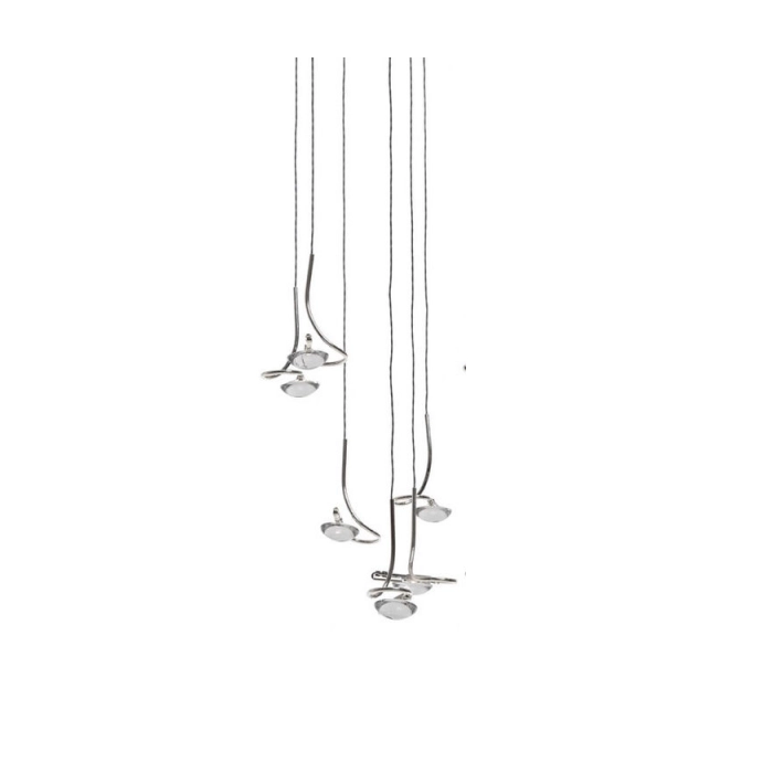 Catellani & Smith JACKIE O CHANDELIER 6 - sospensione - nichel