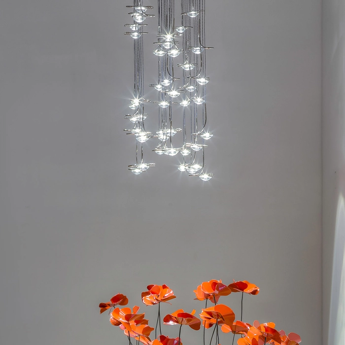 Catellani & Smith JACKIE O CHANDELIER 9 - suspension - nickel - Image 2