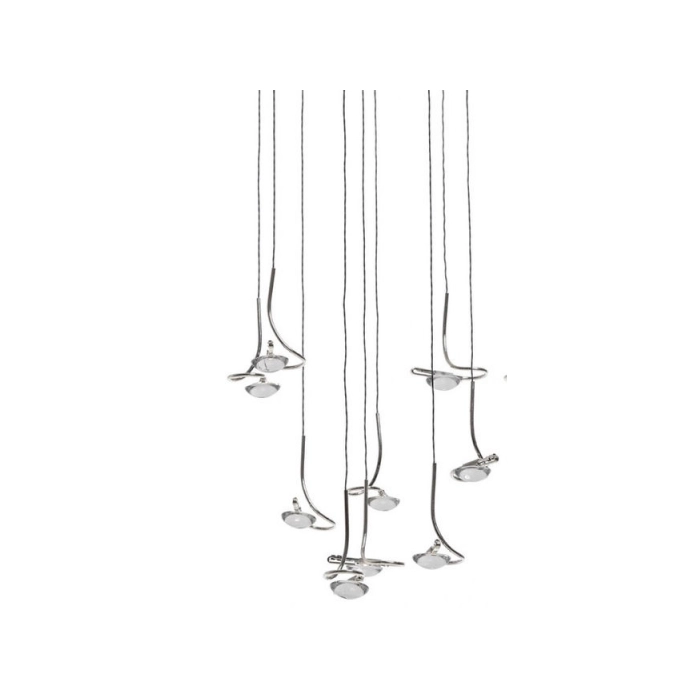 Catellani & Smith JACKIE O CHANDELIER 9 - suspension - nickel