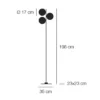 Catellani & Smith LEDERAM F3 - floor - white disc, satin rod, white base - Image 3