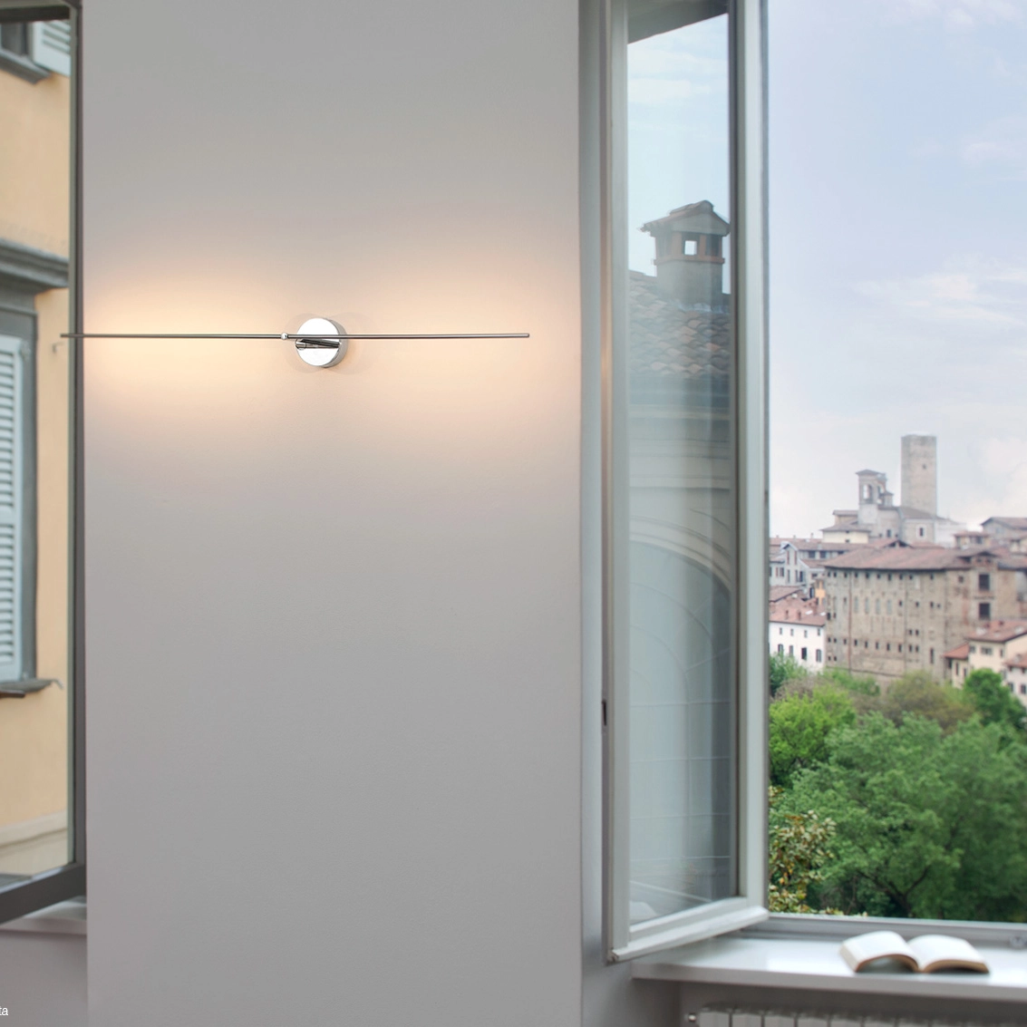 Catellani & Smith LIGHT STICK CW 4 - wall or ceiling - nickel rod and base - Image 2