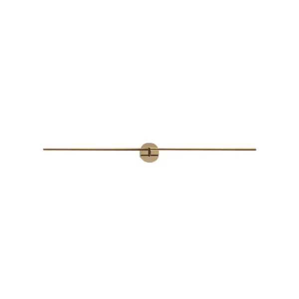 Catellani & Smith LIGHT STICK CW 8 - parete o soffitto - asta e base in oro satinato