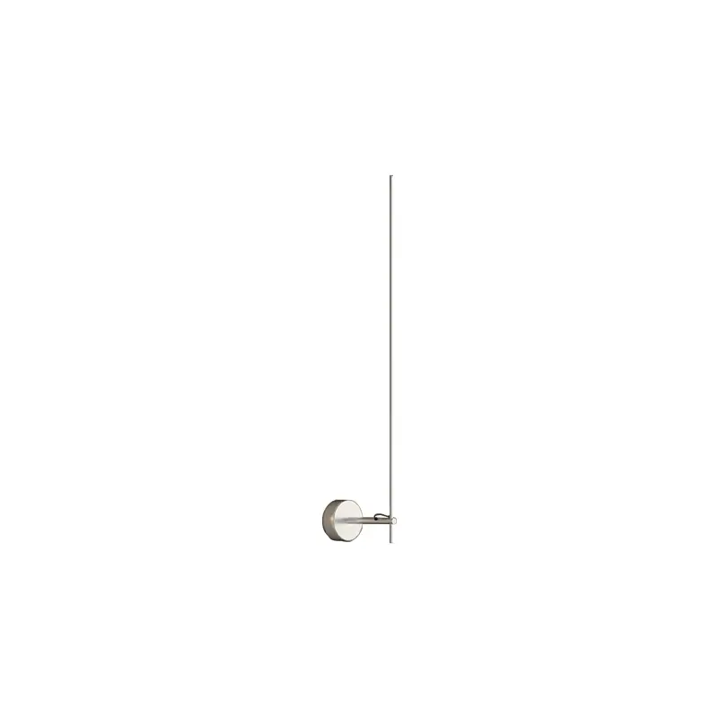 Catellani & Smith LIGHT STICK V - wall - vertical rod and base in nickel