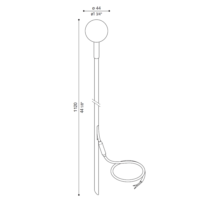 LOMBARDO LINFA O 120 4000k 24V - terra - verde e ottone - outdooor - immagine 3