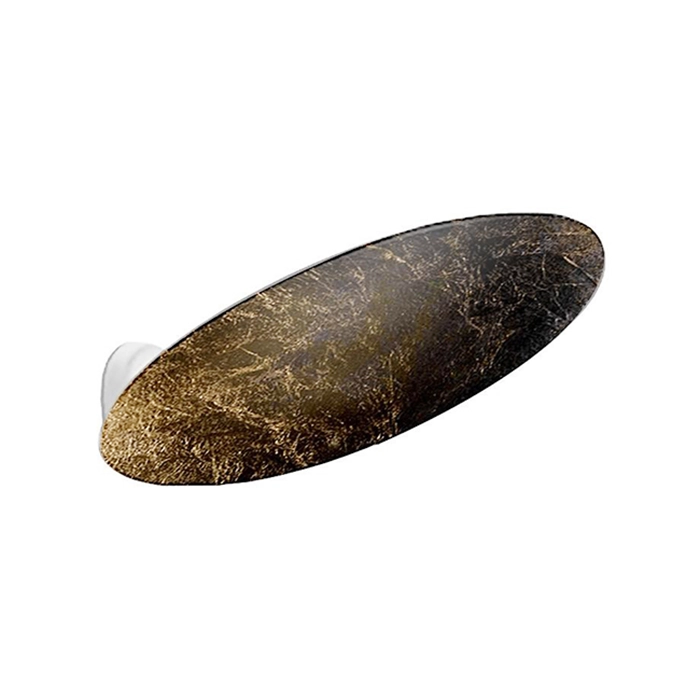 Catellani & Smith LEDERAM WF 25 - wall - gold and white disc, white base