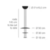 Catellani & Smith MACCHINA DELLA LUCE MOD. E - suspension - silver coloured leaf - Image 3