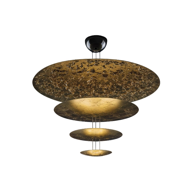 Catellani & Smith MACCHINA DELLA LUCE MOD. F - suspension - gold coloured leaf