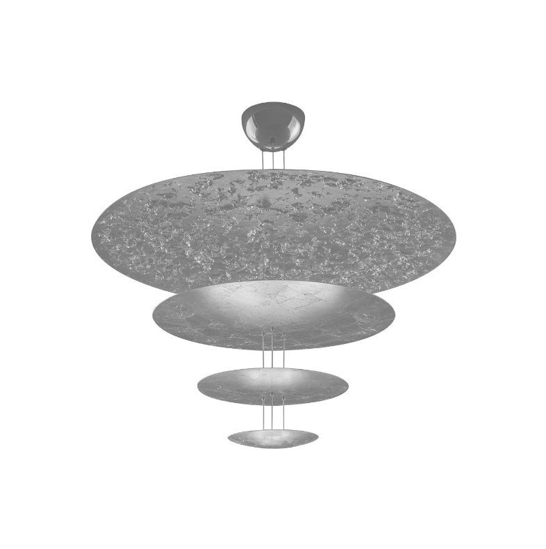 Catellani & Smith MACCHINA DELLA LUCE MOD. F - suspension - silver coloured leaf