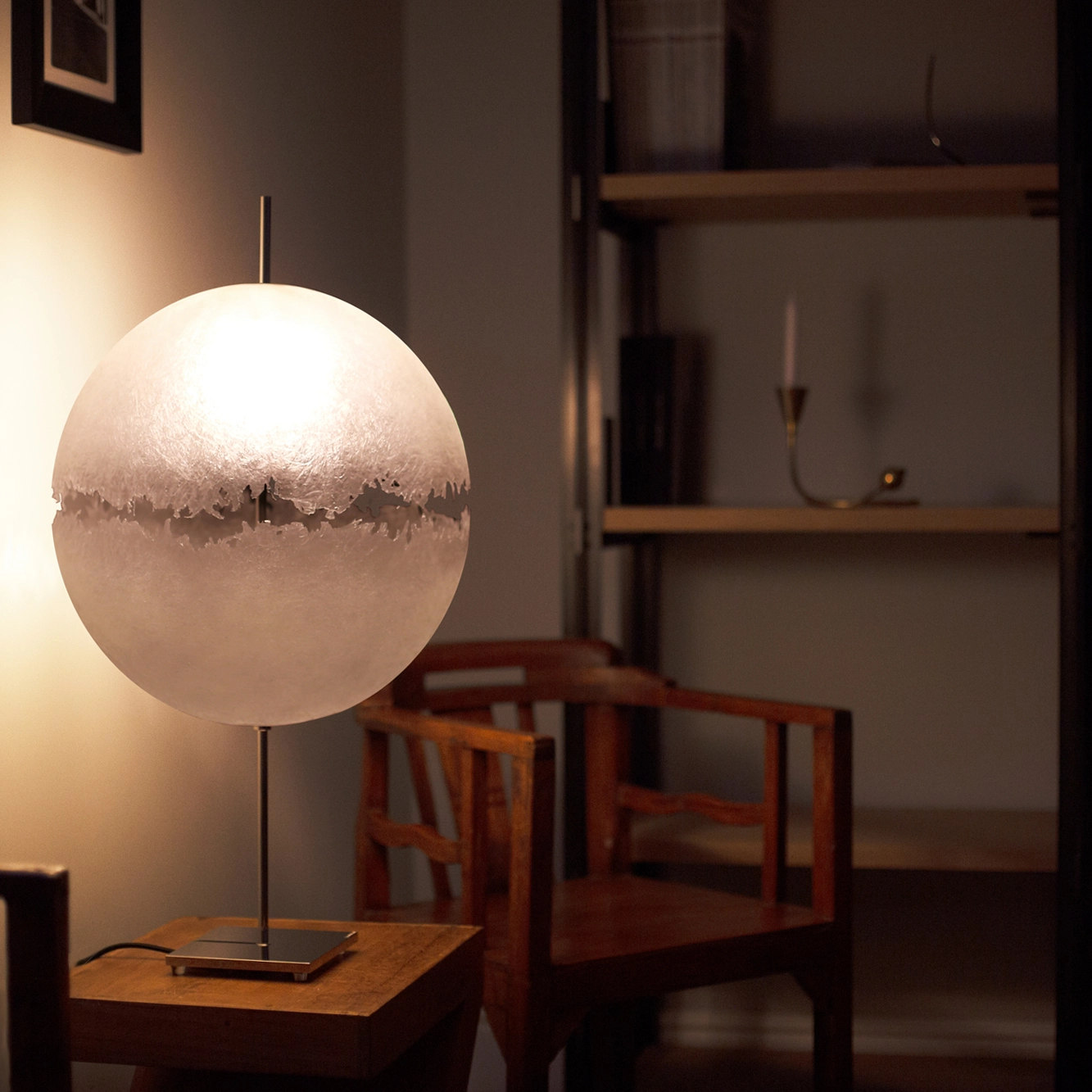 Catellani & Smith POSTKRISI T 61 - tavolo - ottone, bianco - immagine 2