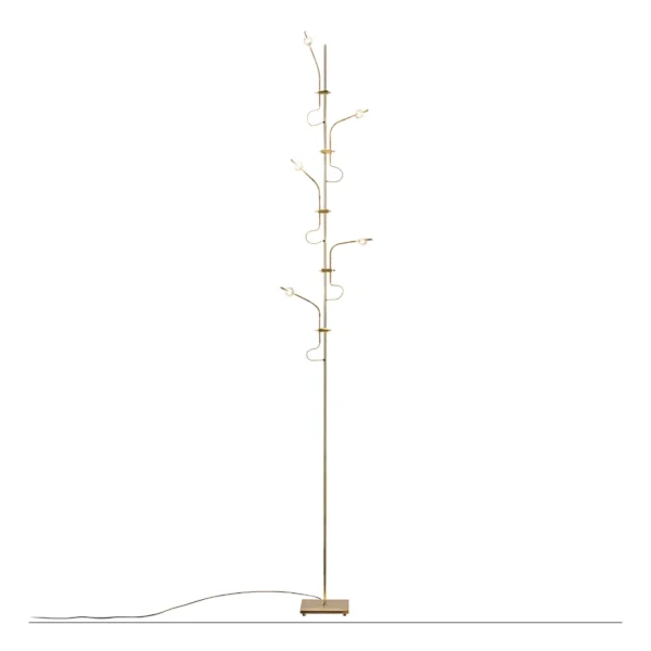 Catellani & Smith WA WA F - tavolo - base e struttura in metallo nichelato, astine in rame nichelato