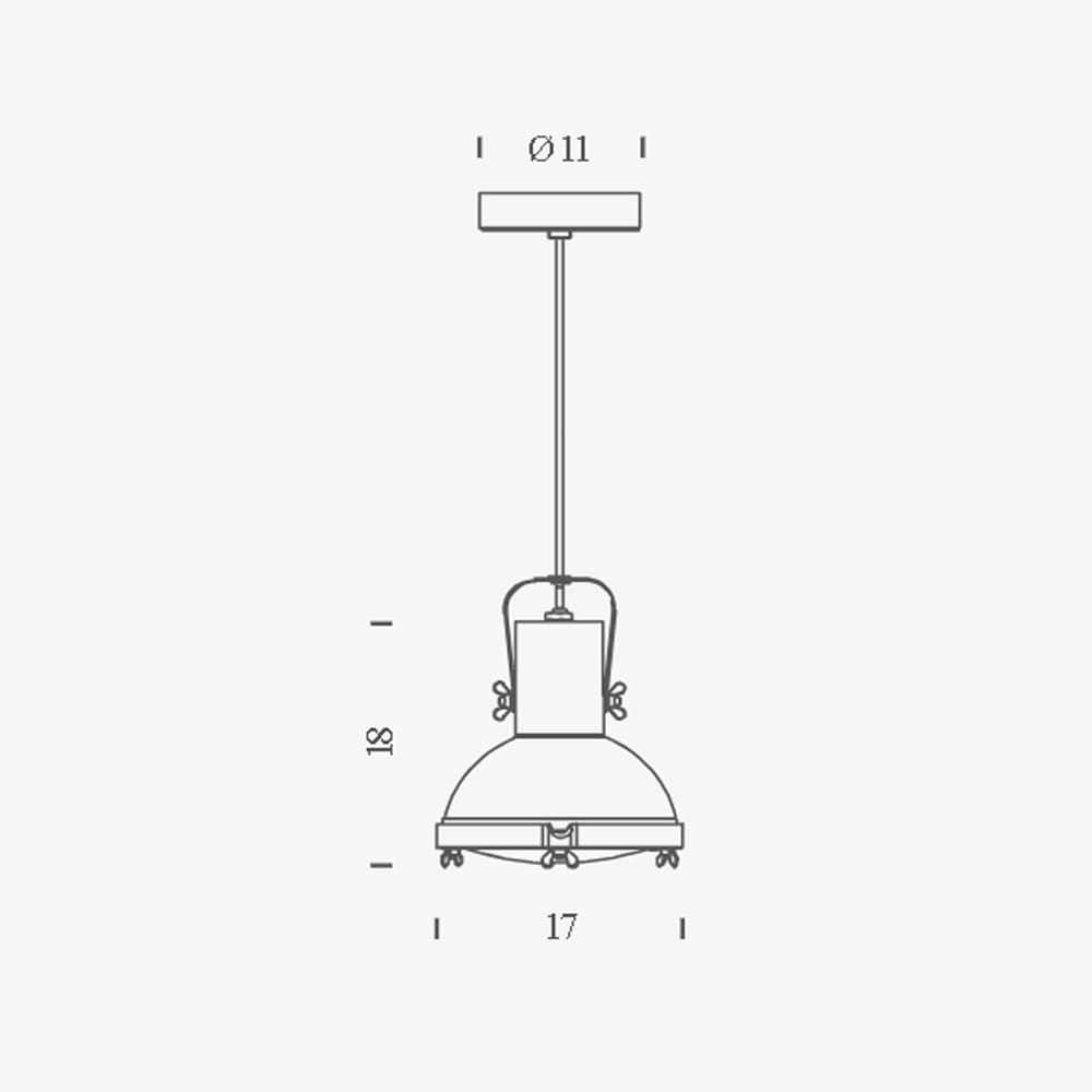 Nemo PROJECTEUR 165 Pendant - moka - Image 3