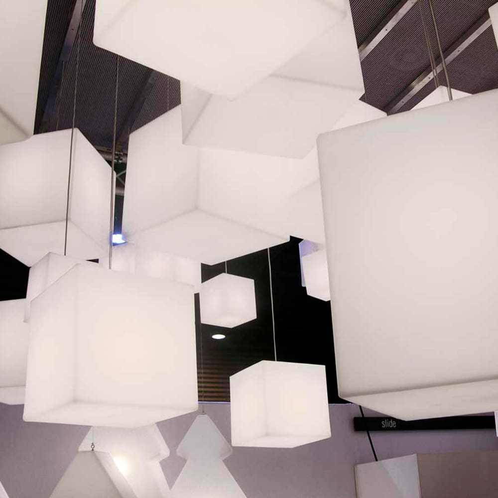 Slide CUBO Hanging 45 esterni - bianco luminoso - immagine 2