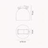 Vibia PLUSMINUS Spotlight 6200 - 3000K - Linea simultanea Dali, 1-10V, Casambi - verde M1 - immagine 3