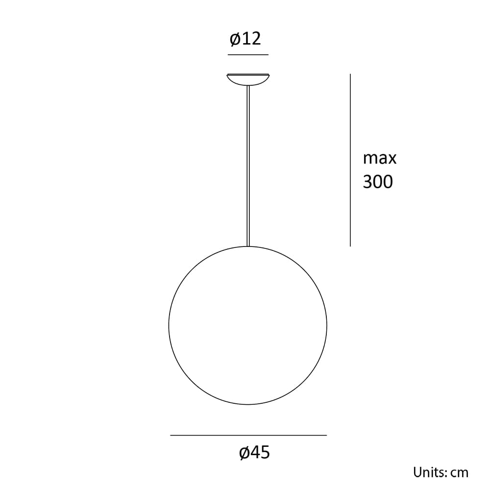 Lumen Center FULLMOON 45 sospensione - bianco - immagine 3