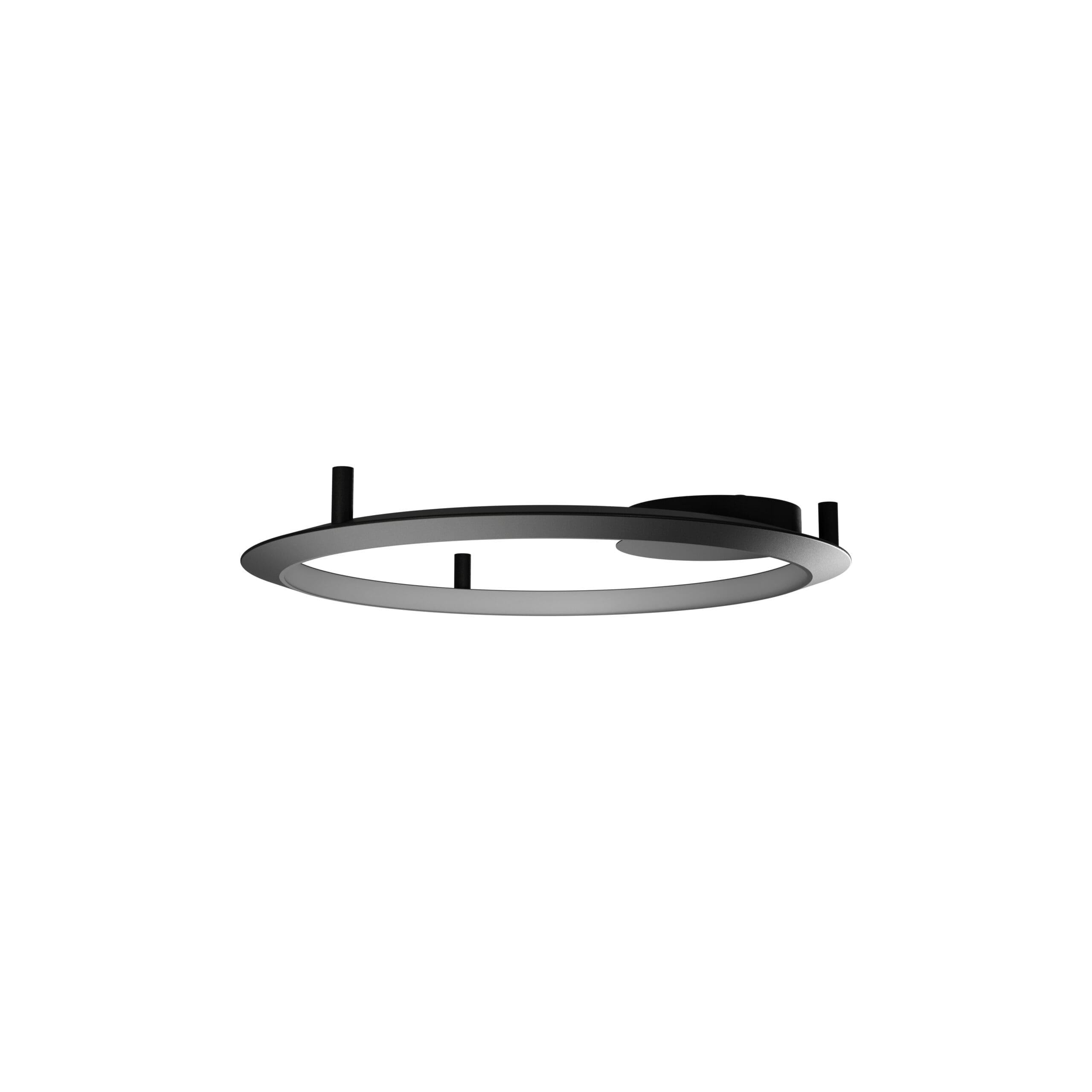 Leds C4 - Circular Inward ø600 Recessed 39W 2700K Nero
