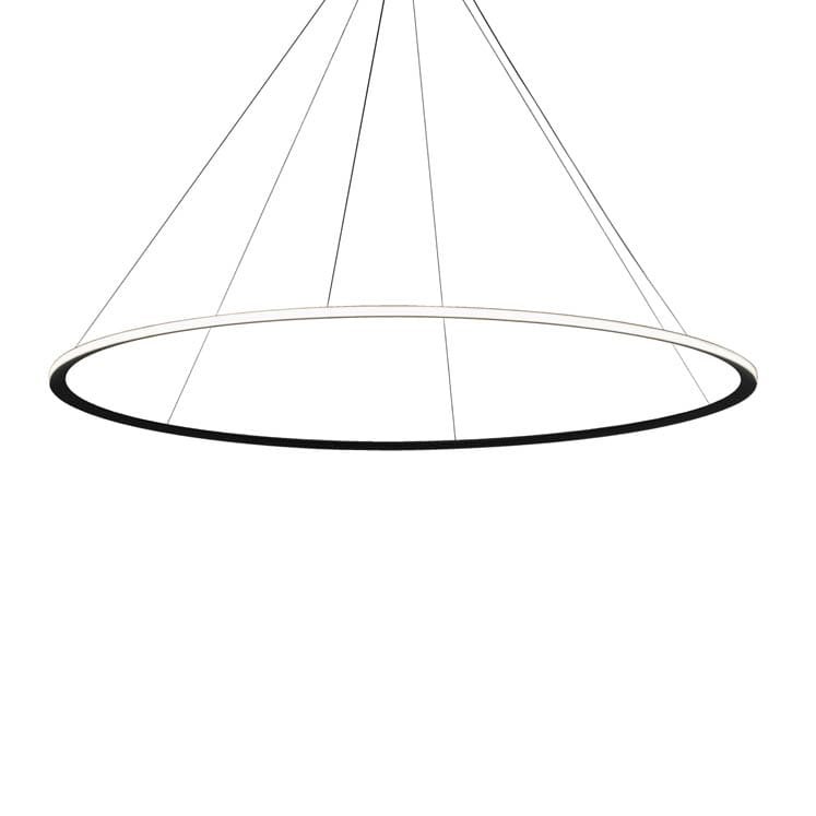Leds C4 - Circular Outward ø600 Recessed 39W 3000K Nero