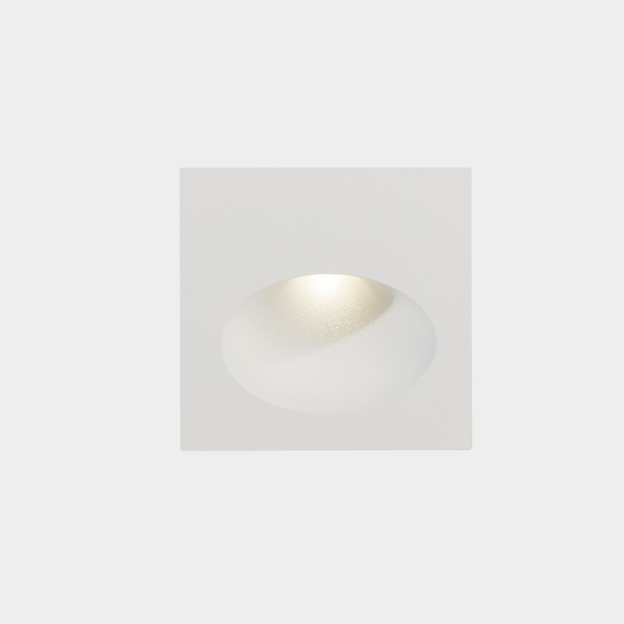 LEDS C4 - Segnapasso da incasso Bat Square Oval - Bianco