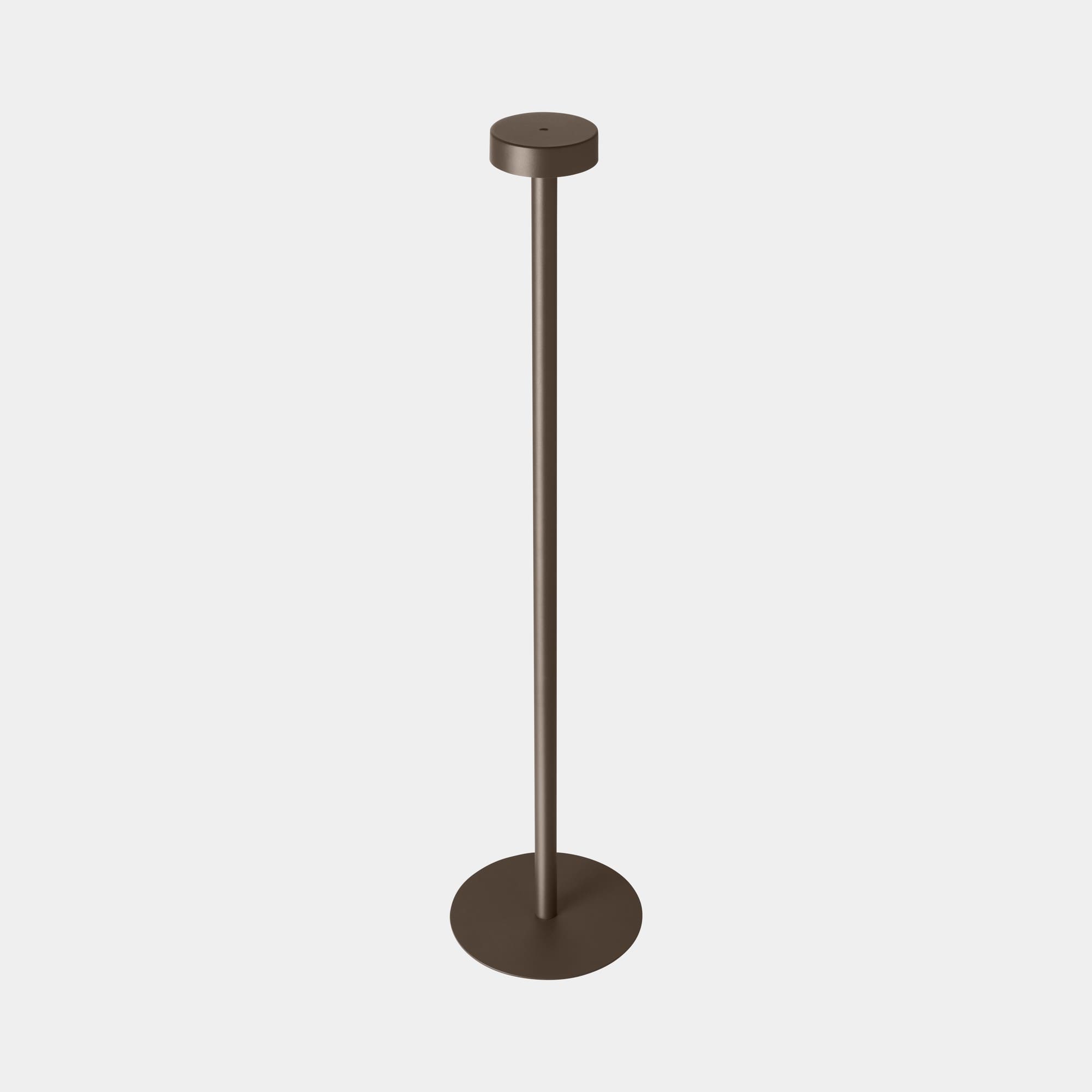 LEDS C4 - Lampada da terra Orbit Rechargeable Small Hole Cover - Marrone