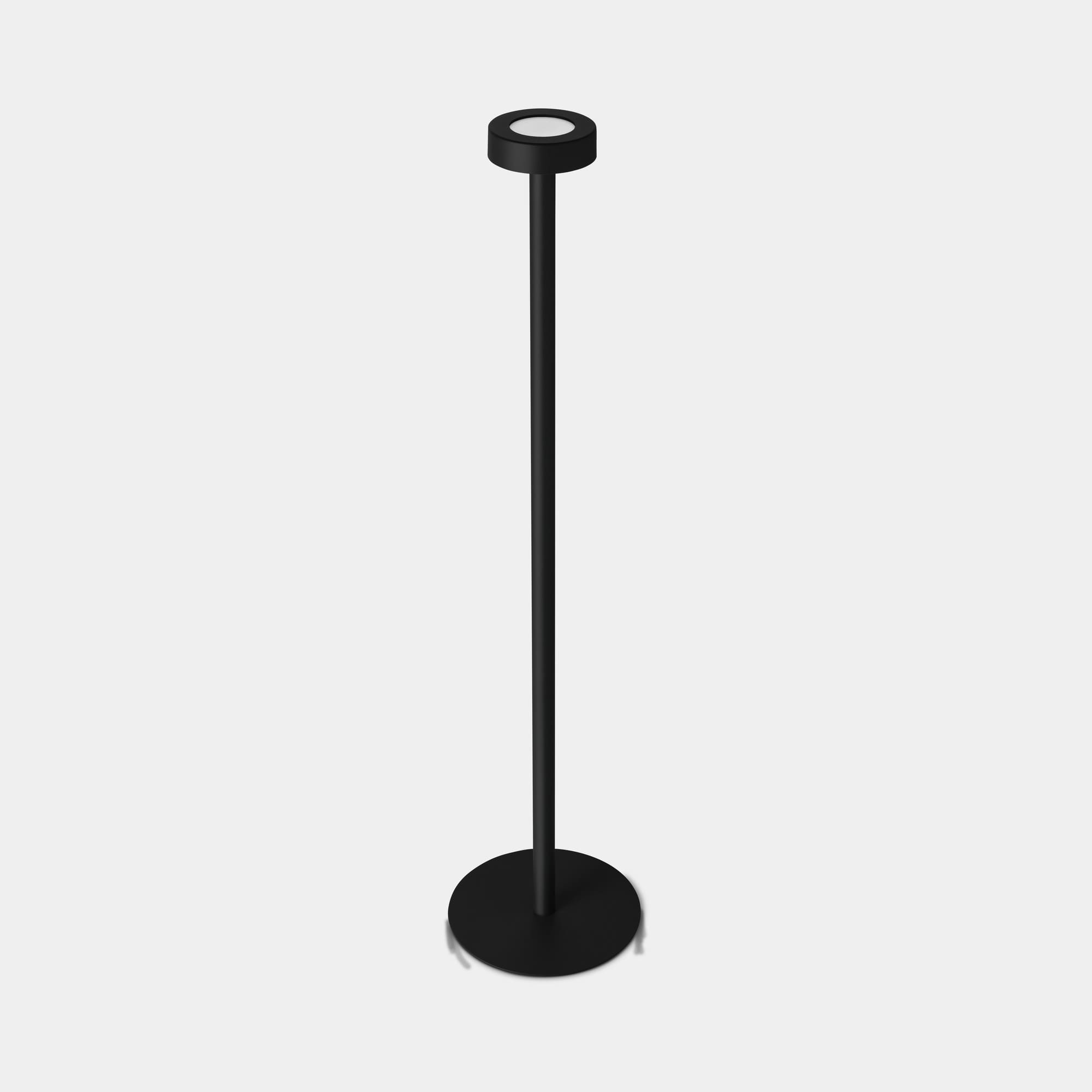 LEDS C4 - Lampada da terra Orbit Rechargeable Big Hole Cover - Nero