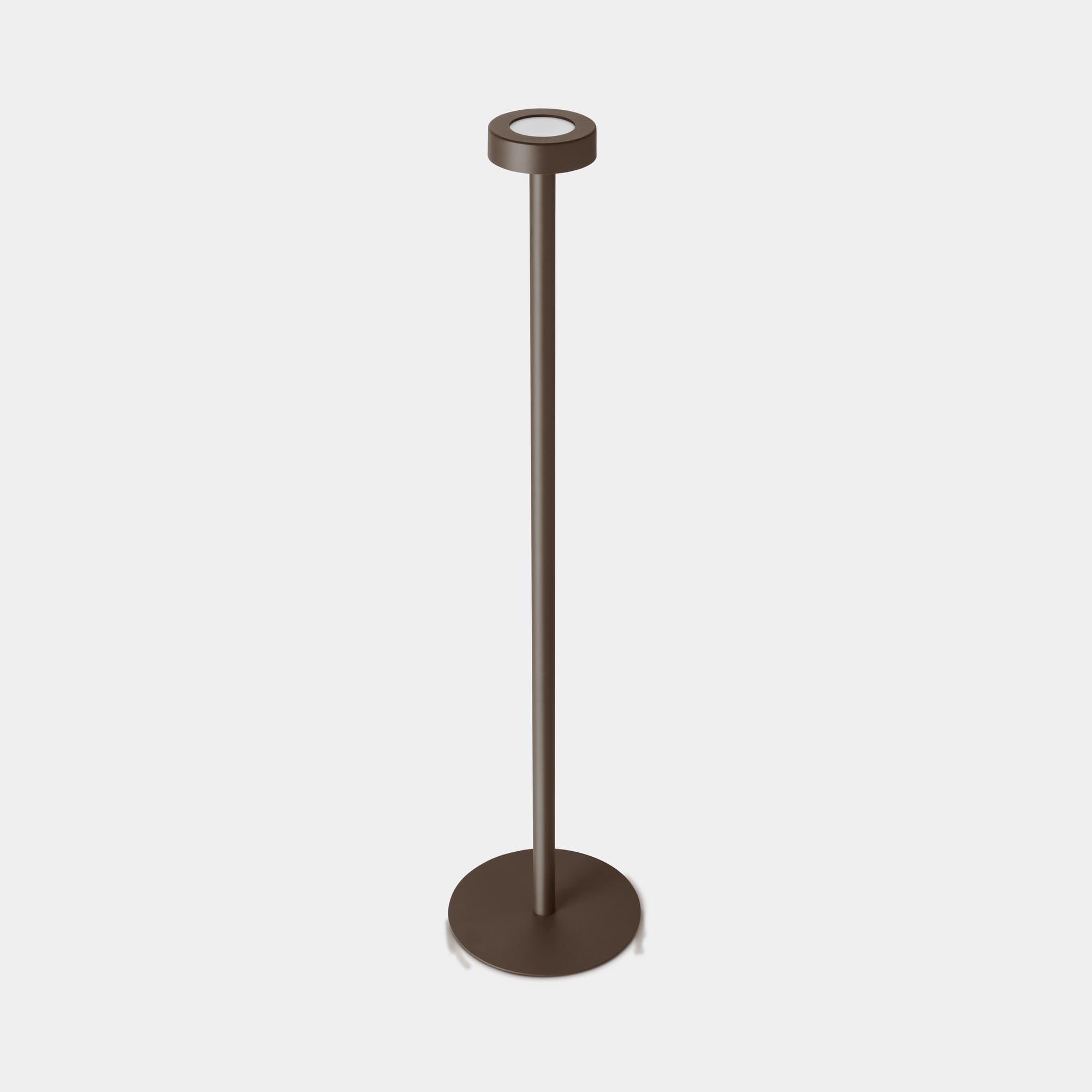 LEDS C4 - Lampada da terra Orbit Rechargeable Big Hole Cover - Marrone