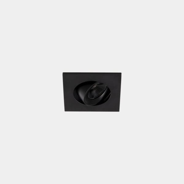 LEDS C4 - Faretto da incasso Play Mini Flat Square Adjustable - Nero