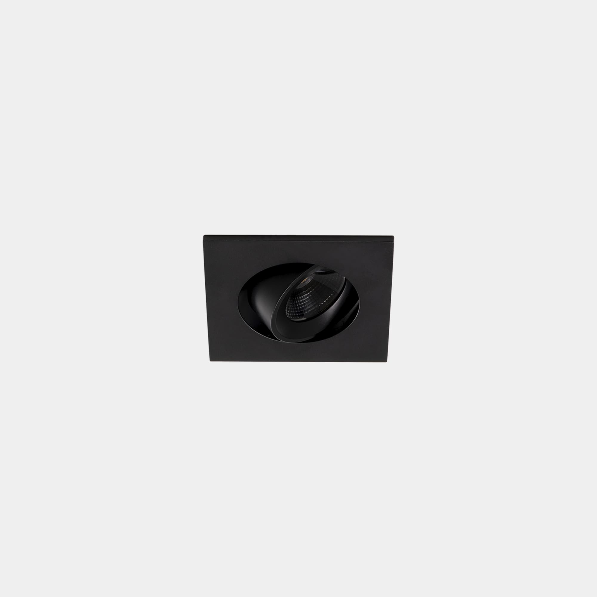 LEDS C4 - Faretto da incasso Play Mini Flat Square Adjustable - Nero