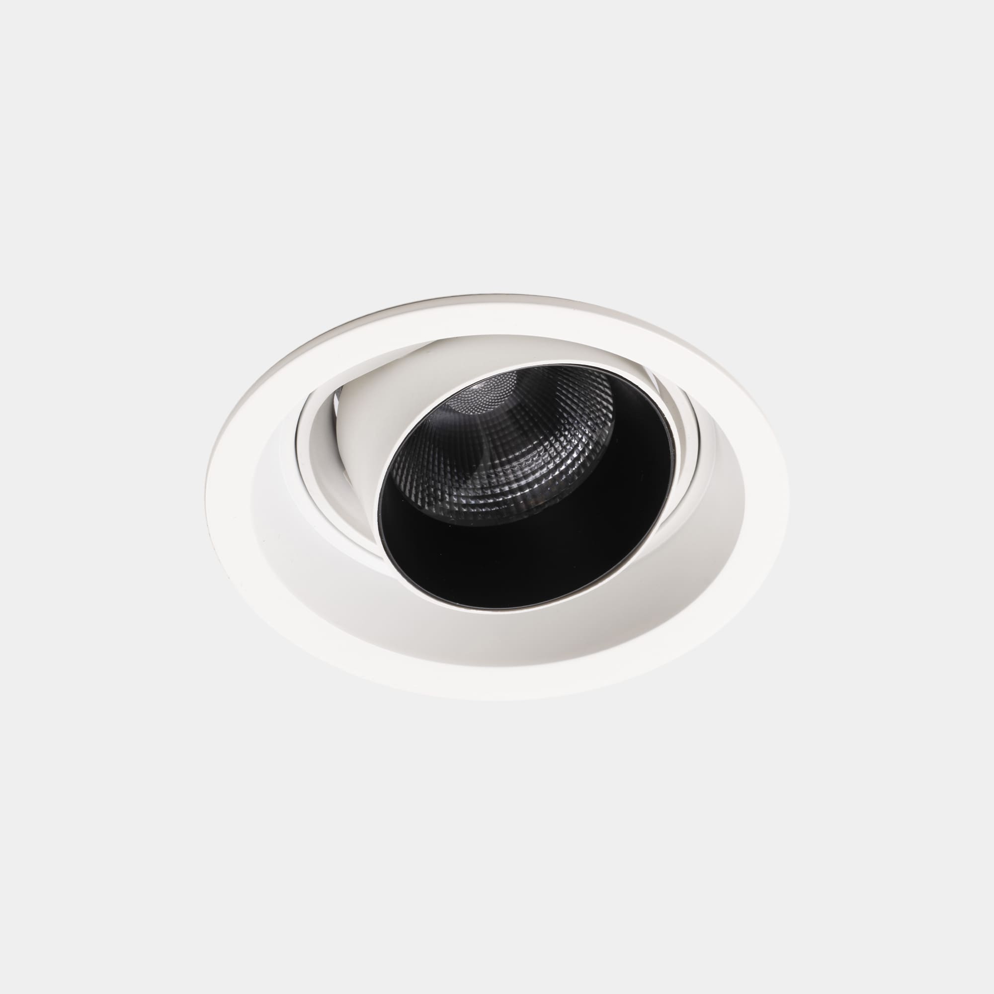 LEDS C4 - Faretto da incasso Play Snoot Round Adjustable Trim Emergency - Bianco