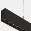 LEDS C4 - Sistema lineare LED Infinite Pro Opticell Suspended 1700mm - Nero
