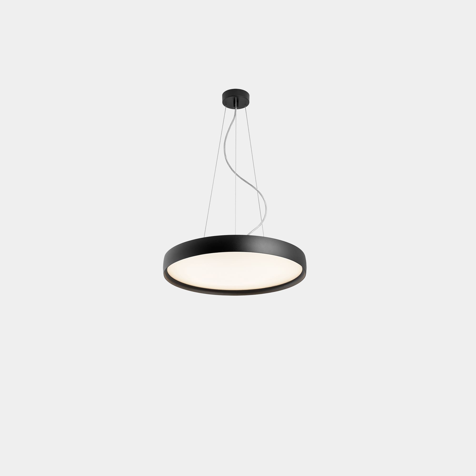 LEDS C4 - Lampada a sospensione Luno Slim Pendant Small - Nero