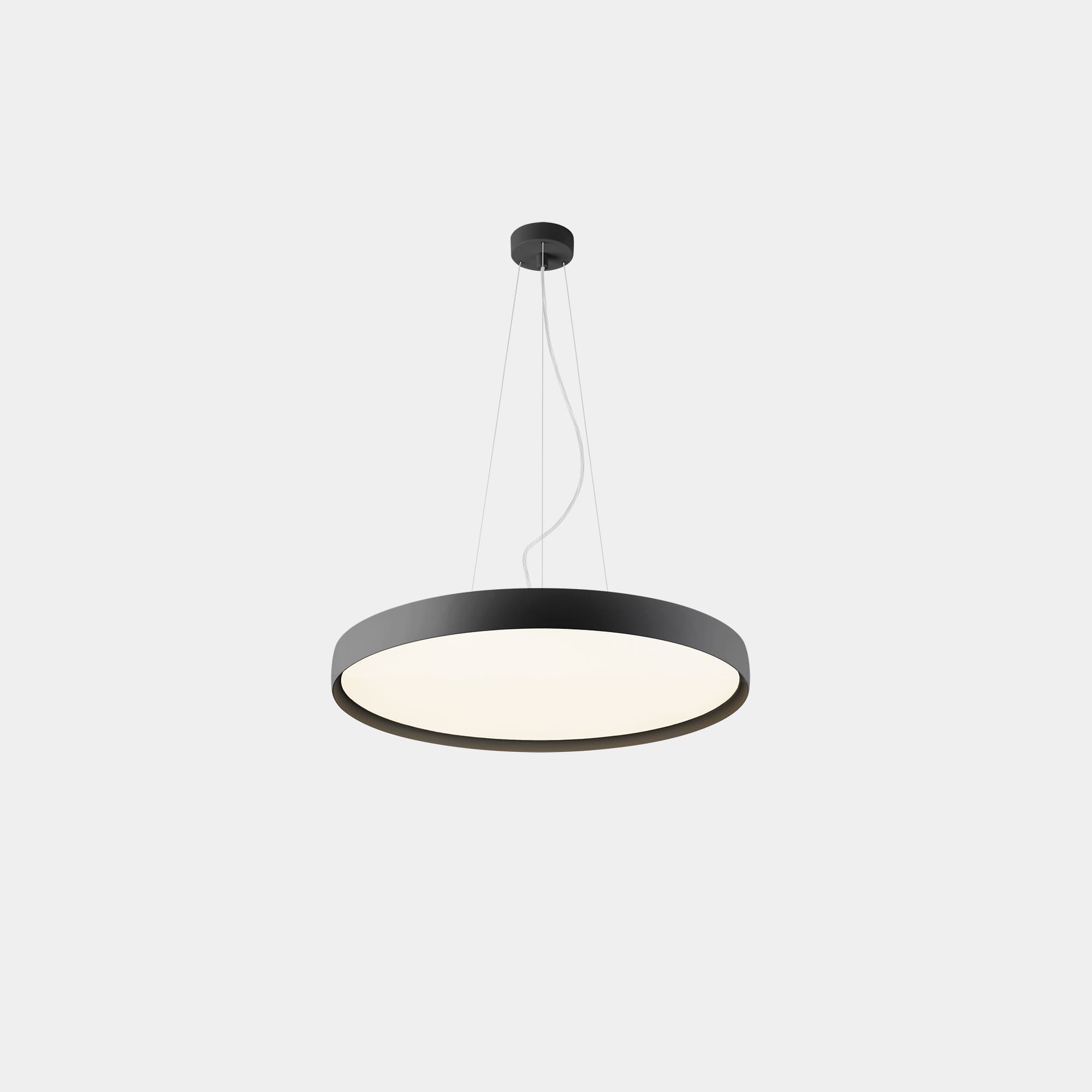 LEDS C4 - Lampada a sospensione Luno Slim Pendant Medium - Nero