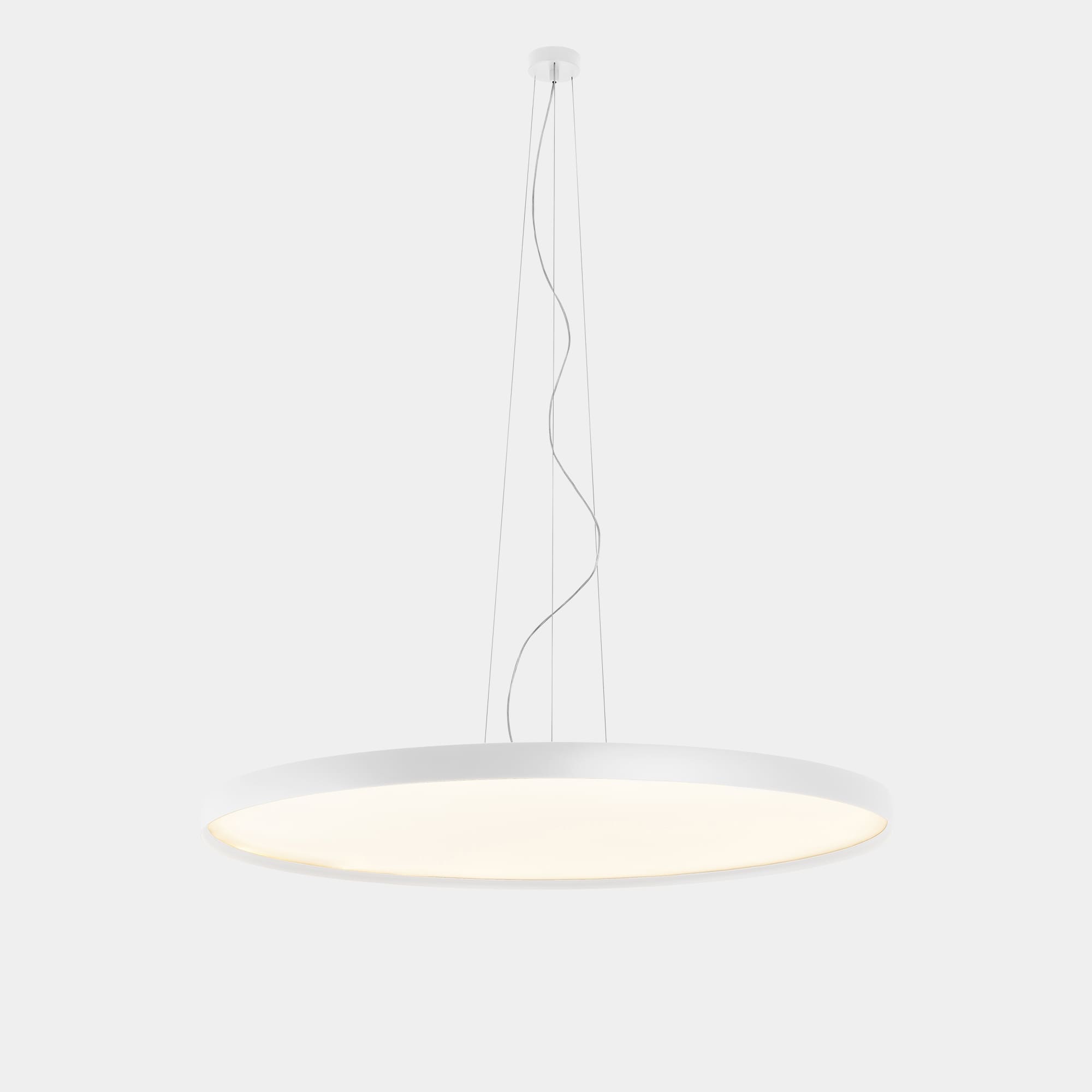 LEDS C4 - Lampada a sospensione Luno Slim Pendant Extra Large - Bianco