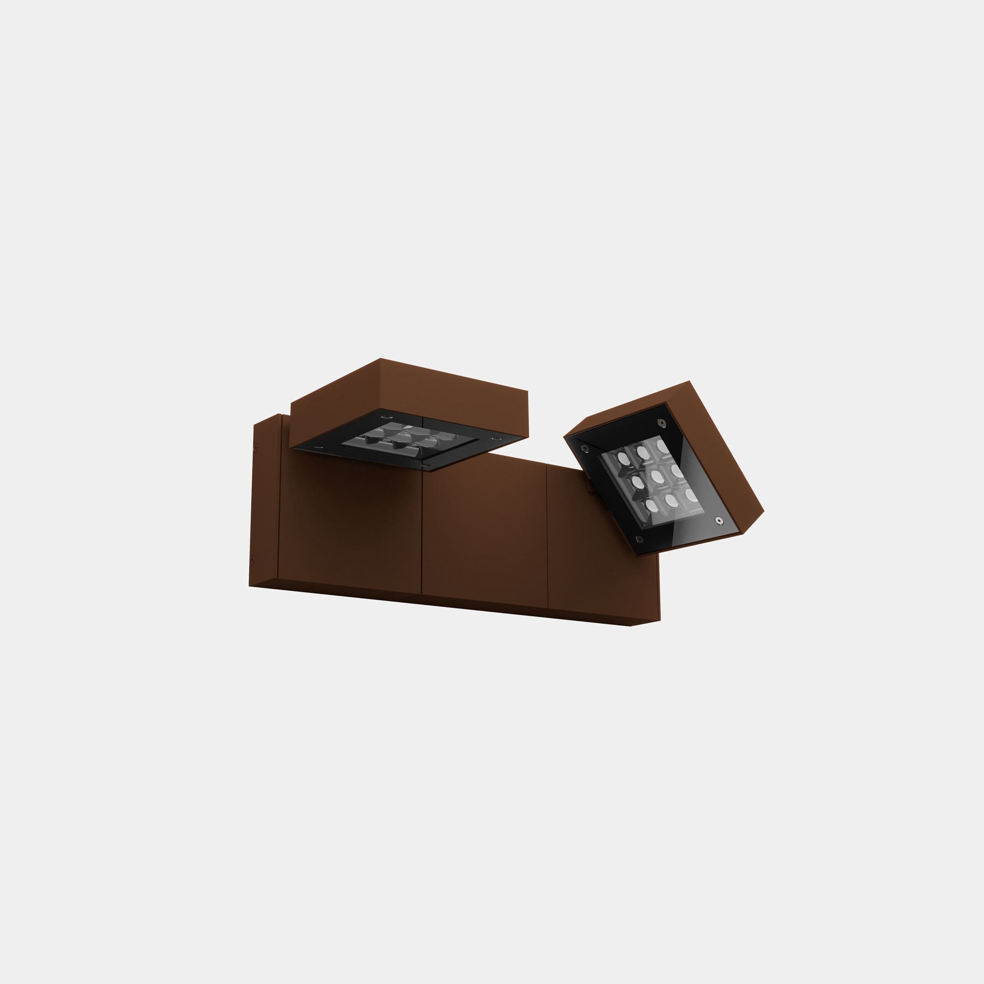 LEDS C4 - Applique Modis Optics Double 430mm - Marrone
