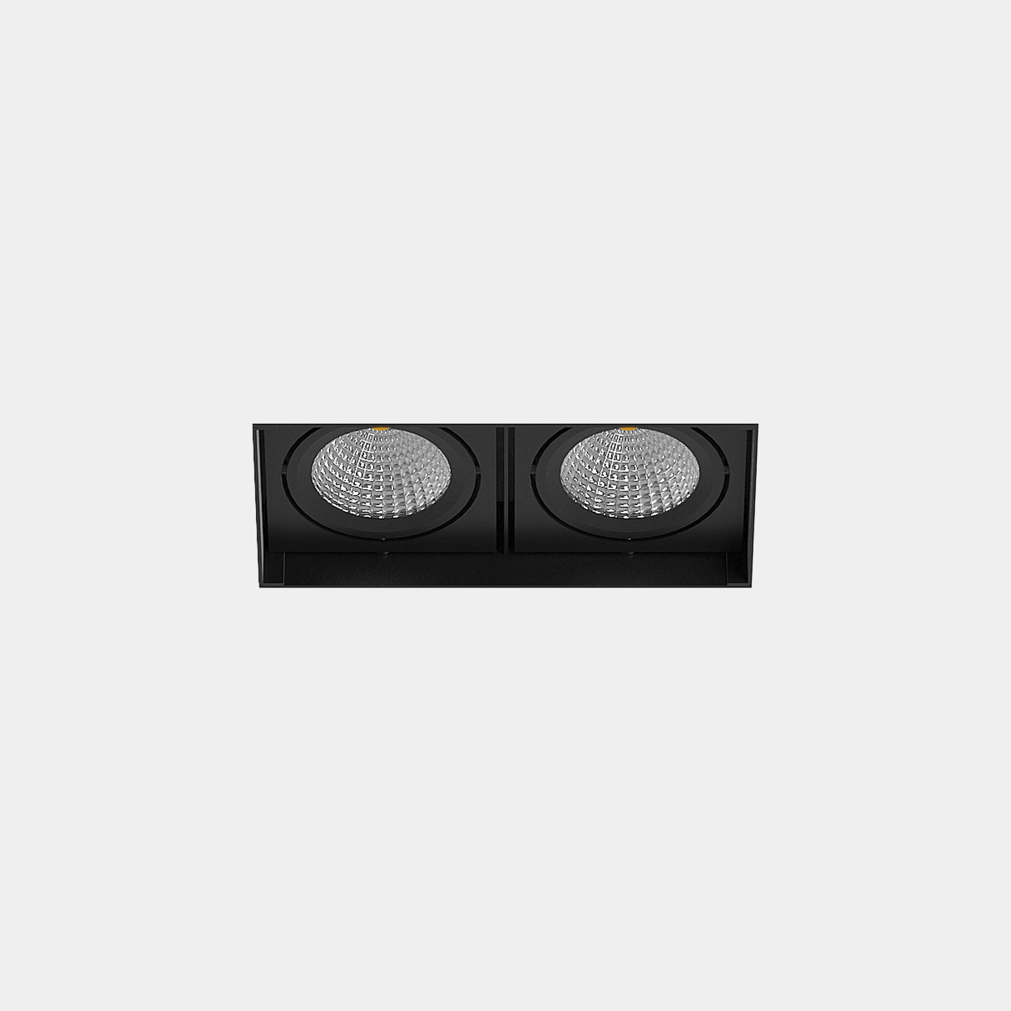 LEDS C4 - Faretto da incasso Multidir Evo Small Double Recessed Trimless - Nero