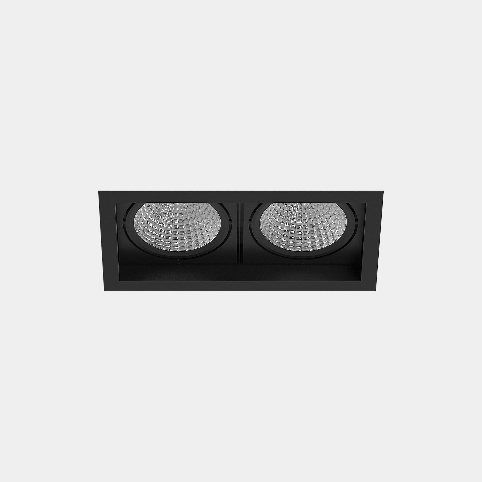 LEDS C4 - Faretto da incasso Multidir Evo Big Double Recessed Trim - Nero