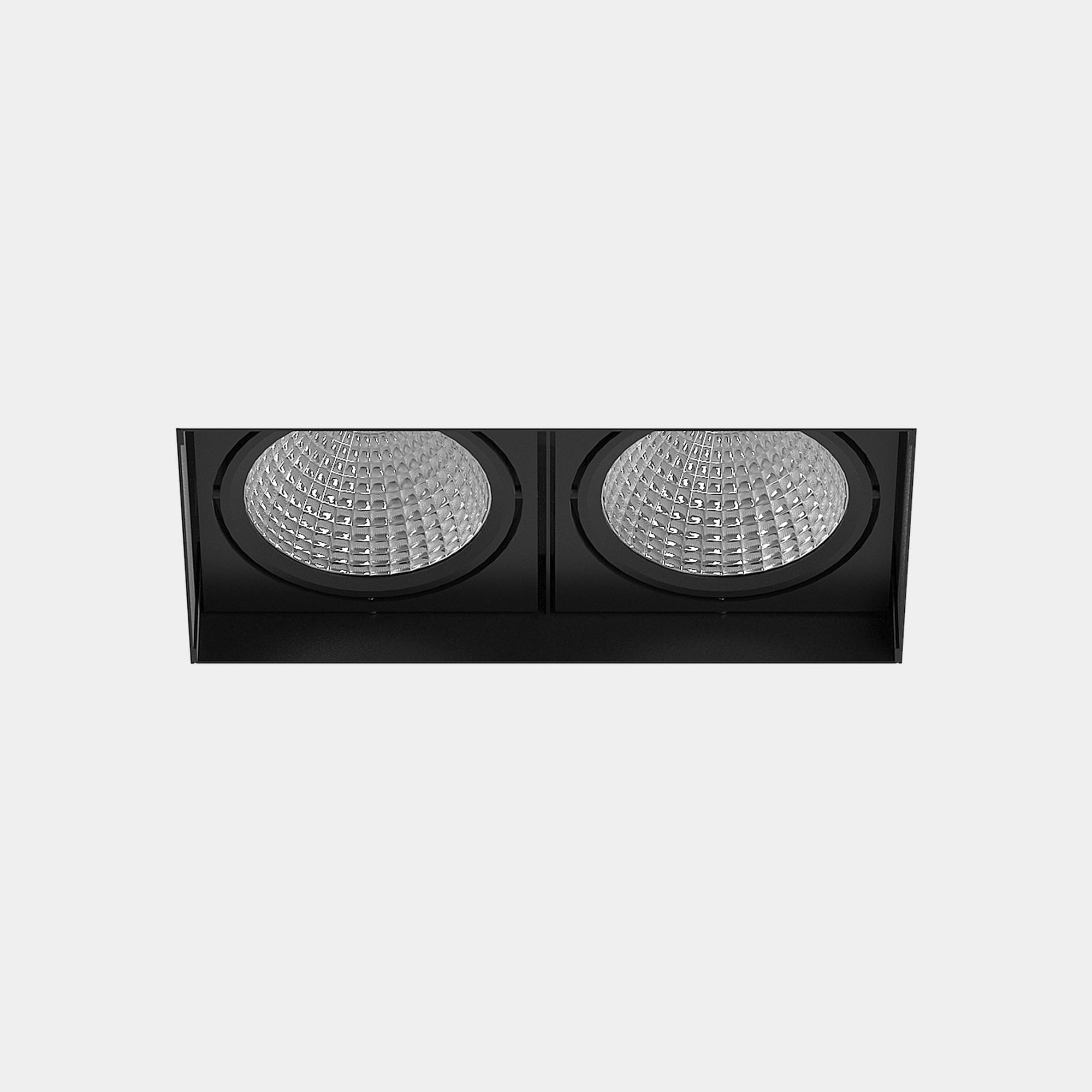 LEDS C4 - Faretto da incasso Multidir Evo Big Double Recessed Trimless - Nero