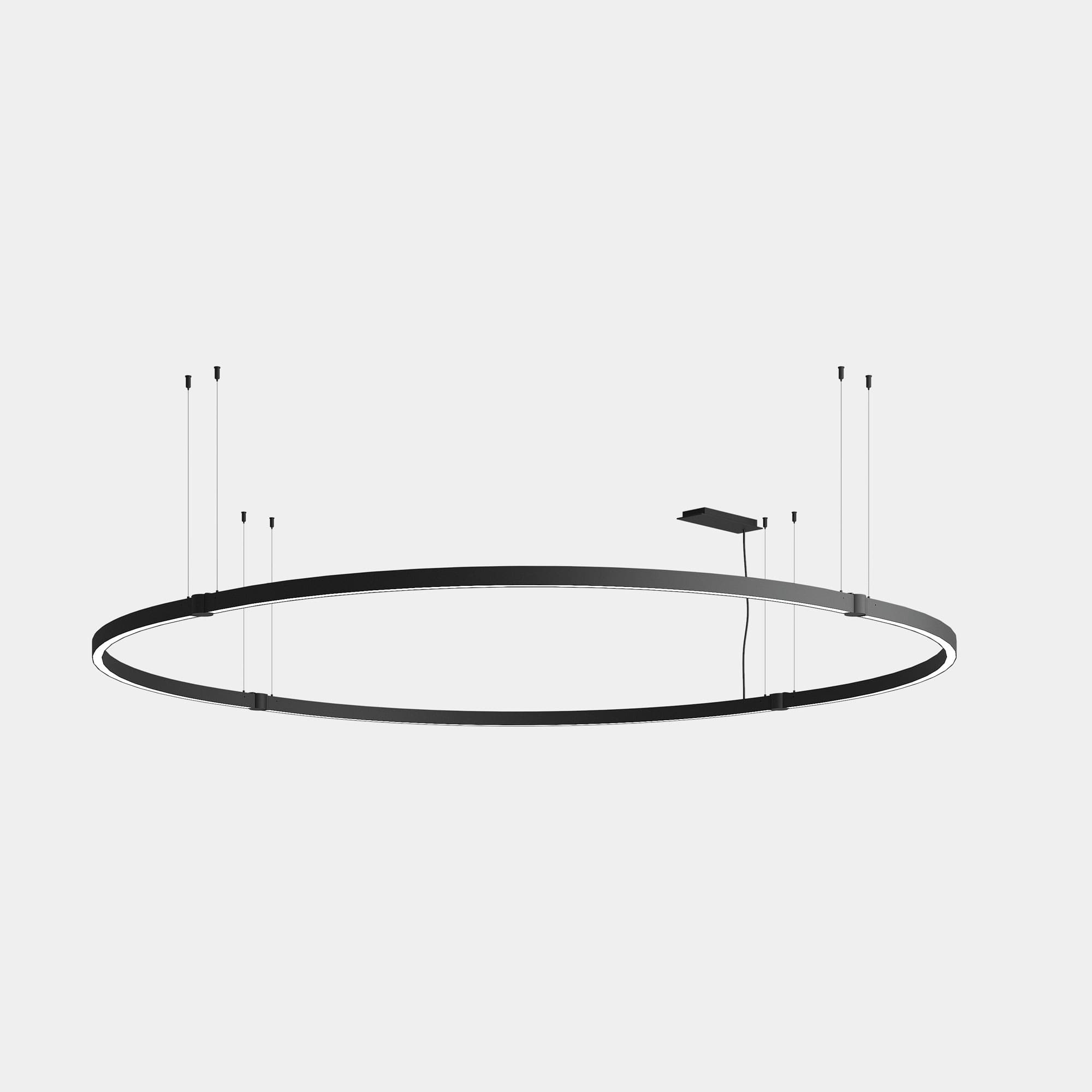 LEDS C4 - Sistema lineare LED Apex Circular Pendant - Nero
