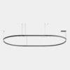 LEDS C4 - Sistema lineare LED Apex Oval Pendant - Bianco