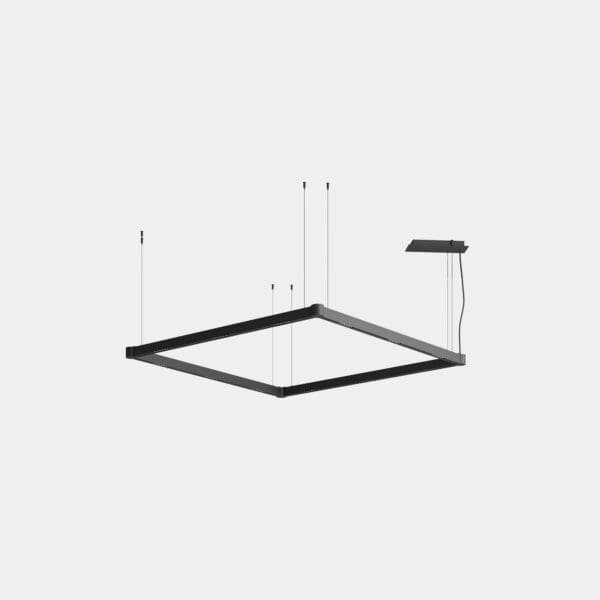 LEDS C4 - Sistema lineare LED Apex Square Pendant 2000mm - Nero