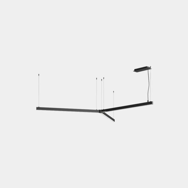 LEDS C4 - Sistema lineare LED Apex Y Pendant - Nero